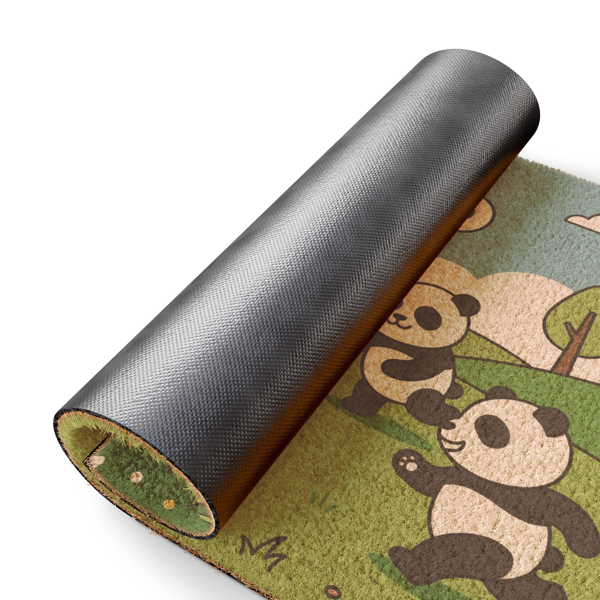Playful Pandas Soccer Spring Doormat