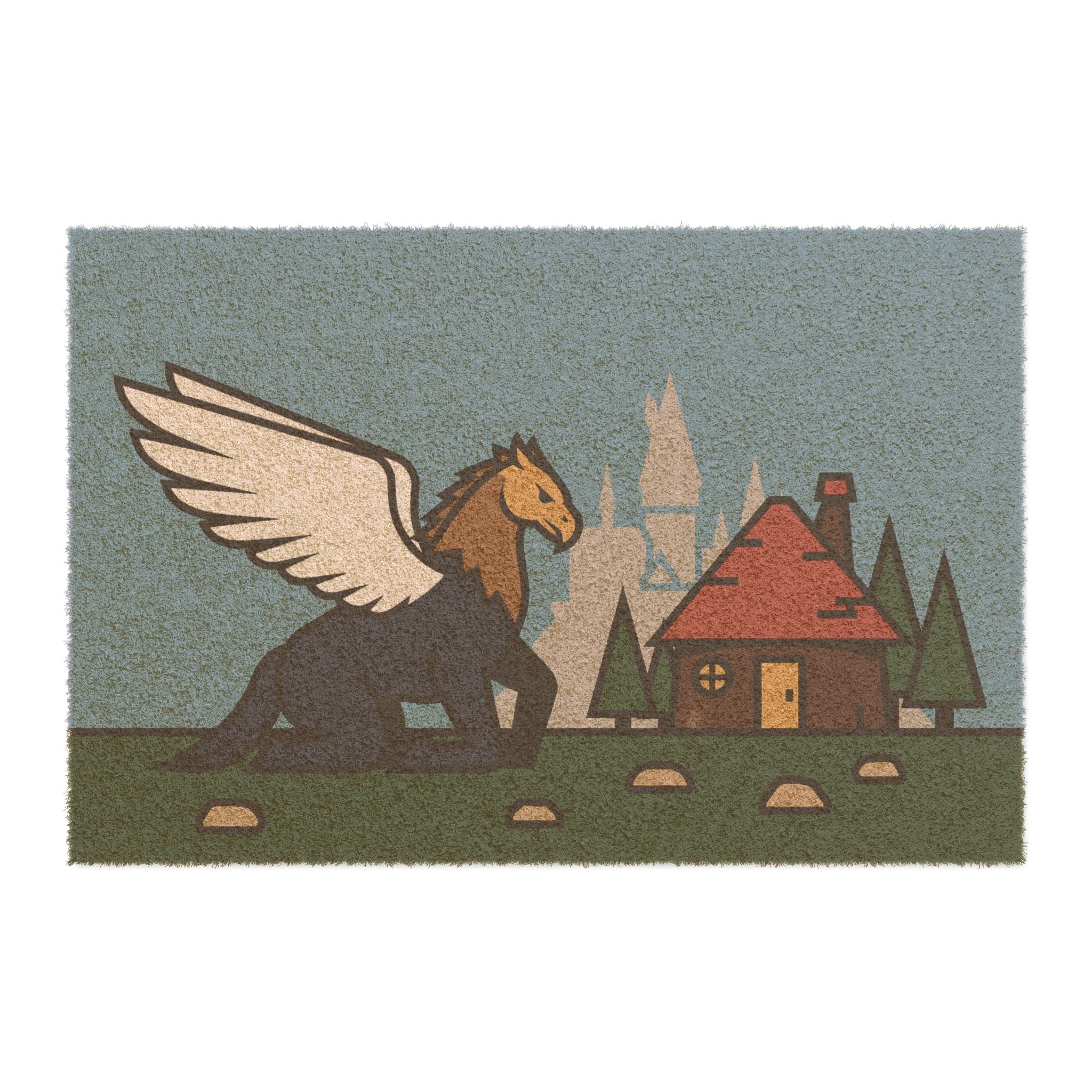 Noble Hippogriff: Bold Hogwarts Minimalist Art