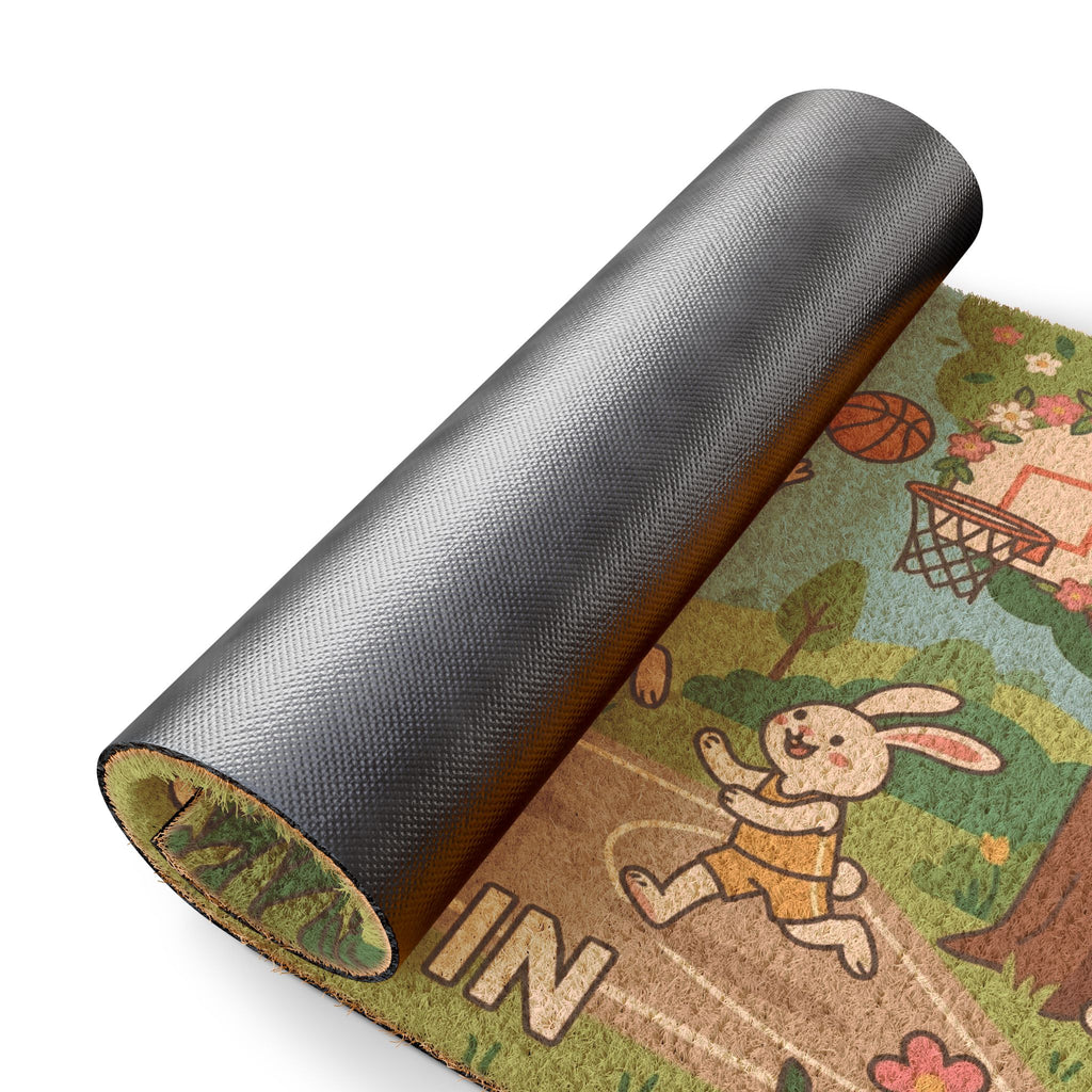 Hoppy Hoops Spring Welcome Doormat