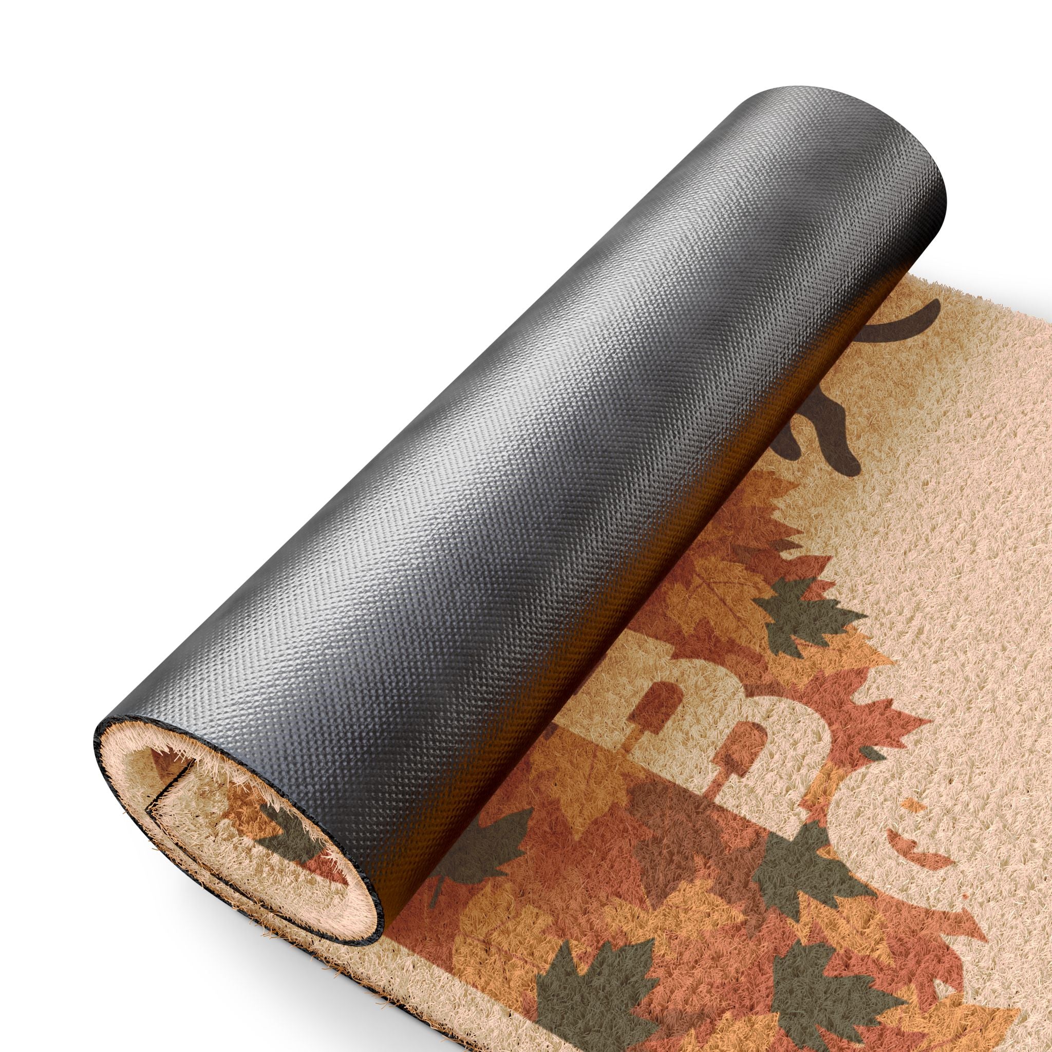 Leaf Pile Leap: Bold Minimalist Autumn Dogs