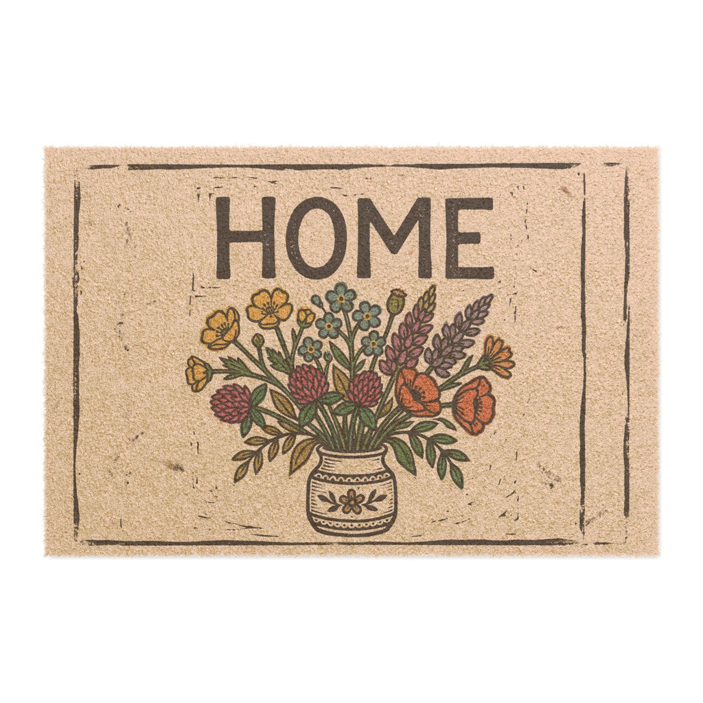 Bold Linocut Wildflower Home Wall Art