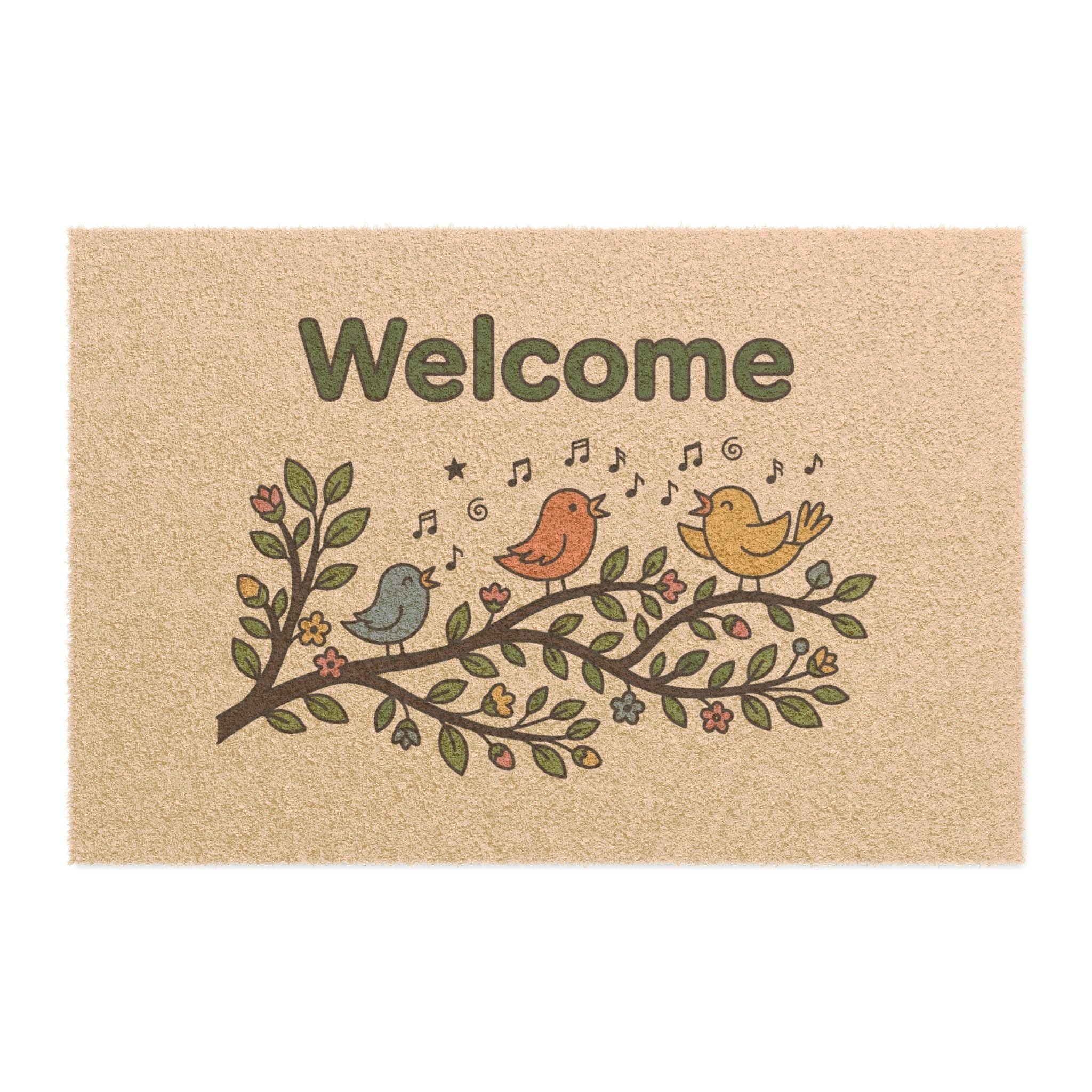 Spring Melodies Whimsical Welcome Sign