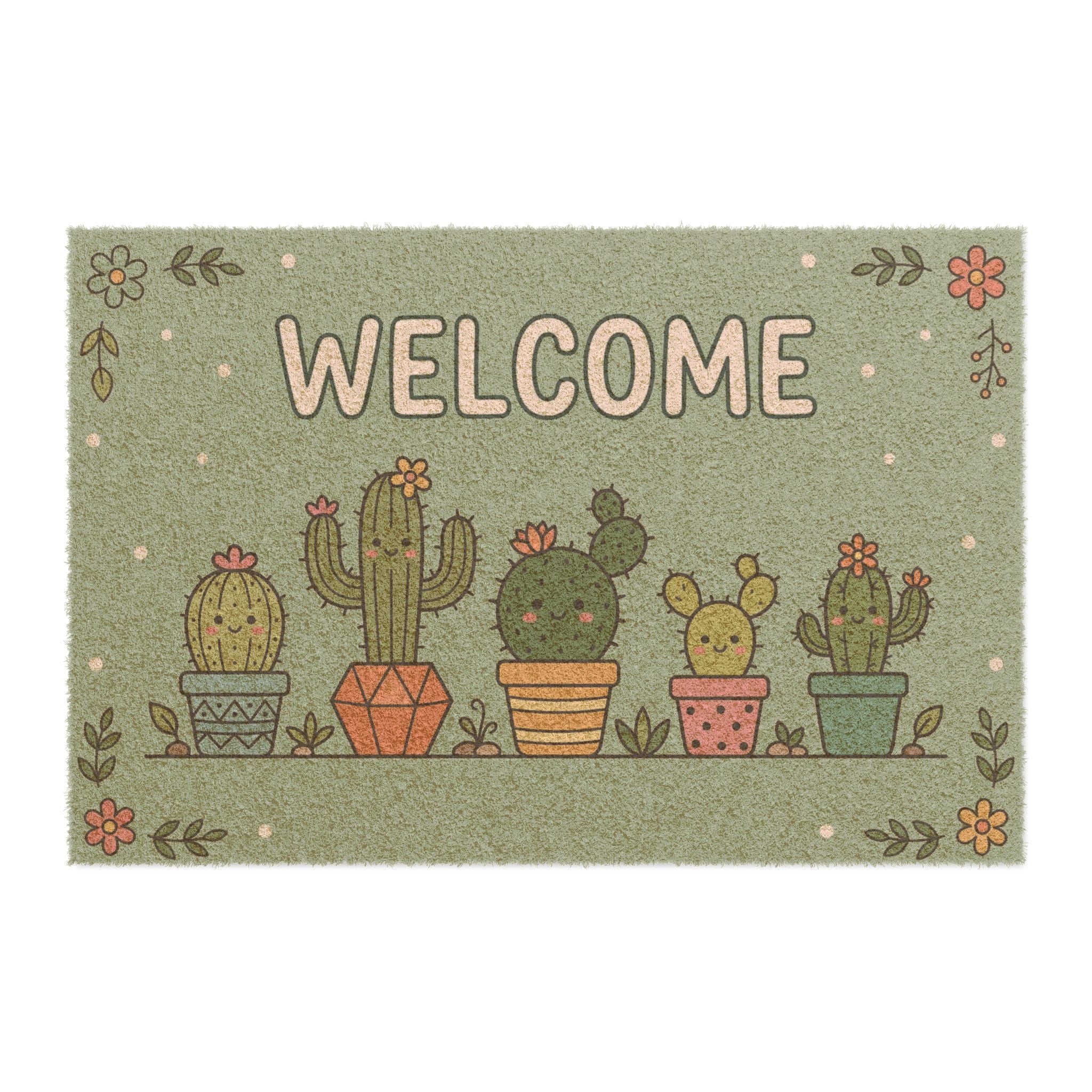 Prickly Pals Spring Welcome Doormat