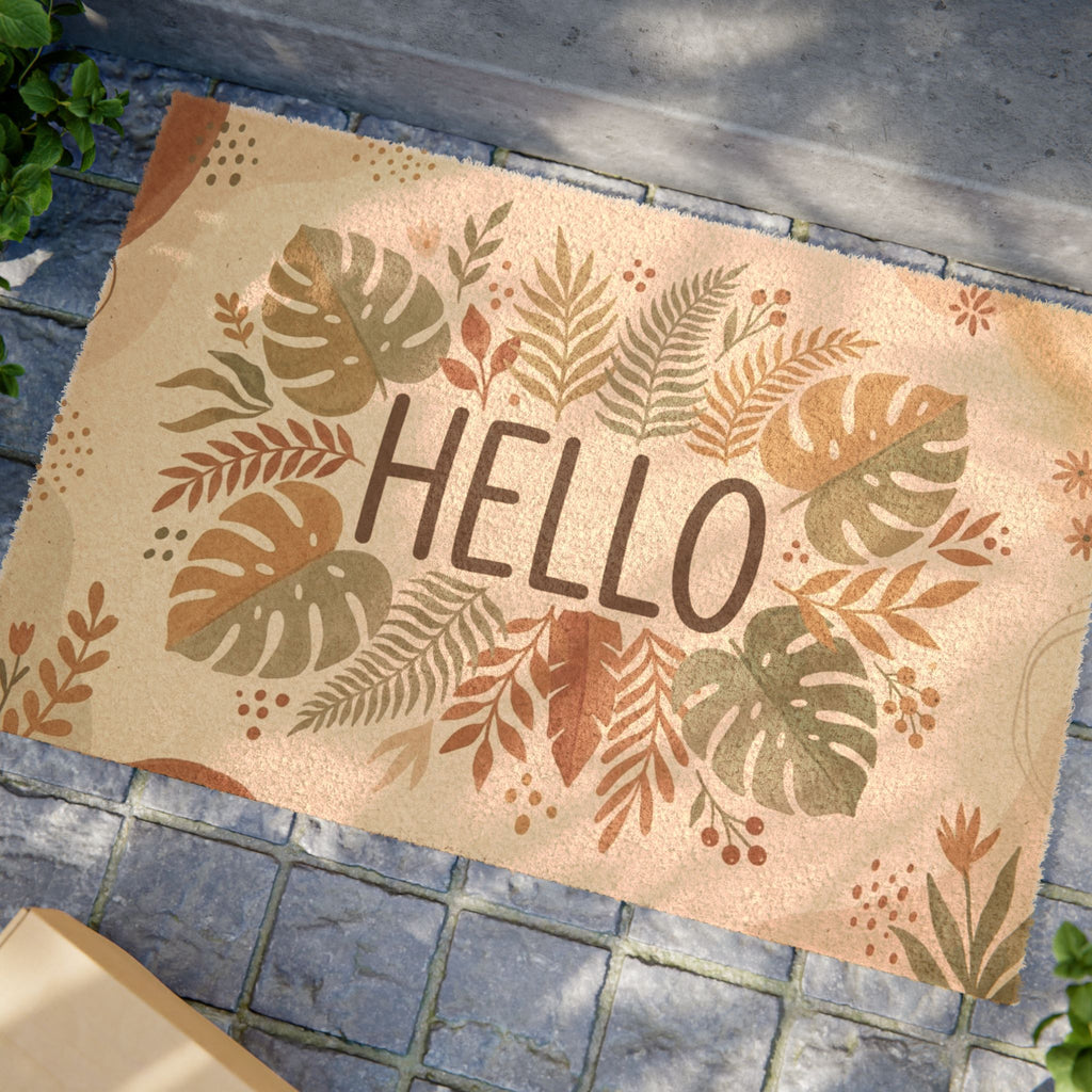Boho Garden Hello Botanical Doormat