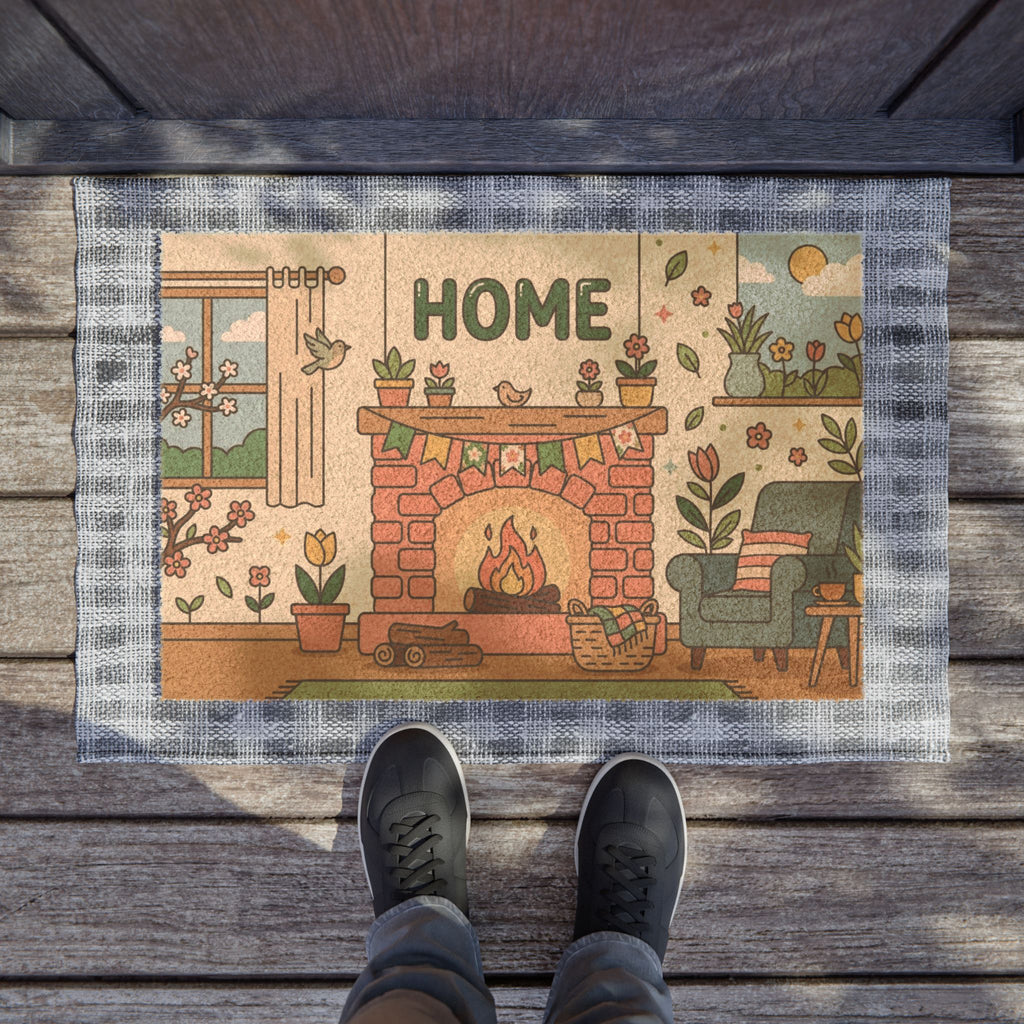 Cozy Springtime Hearthside Art
