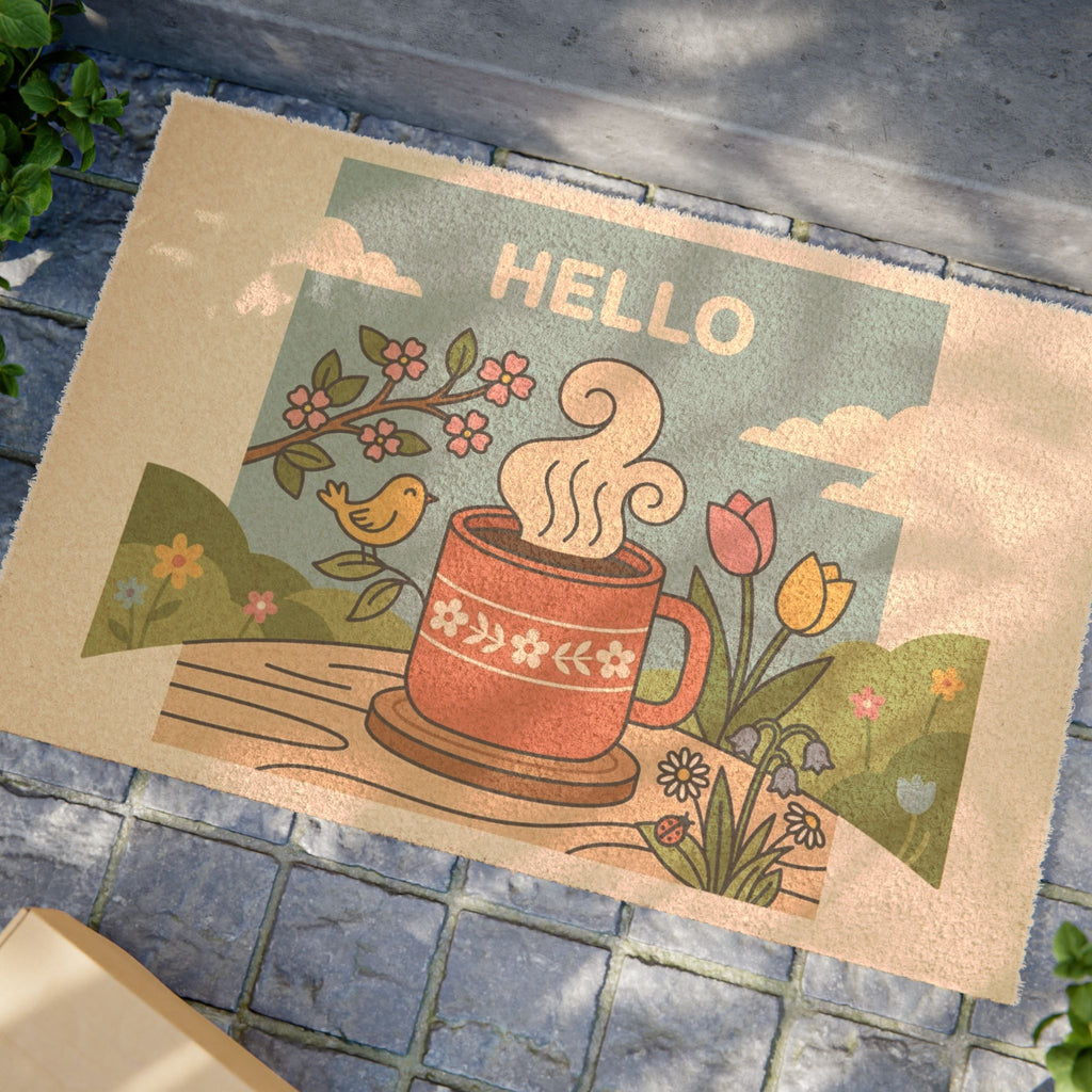 Hello Spring Cozy Mug Wall Art