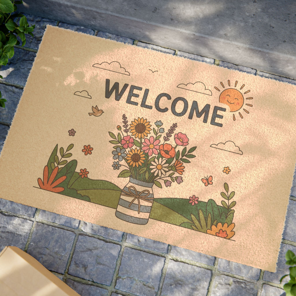 Sunny Meadow Wildflower Welcome Sign