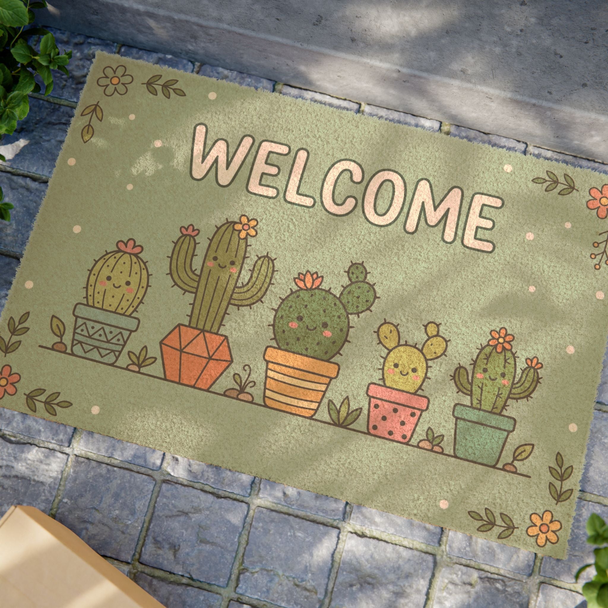 Prickly Pals Spring Welcome Doormat