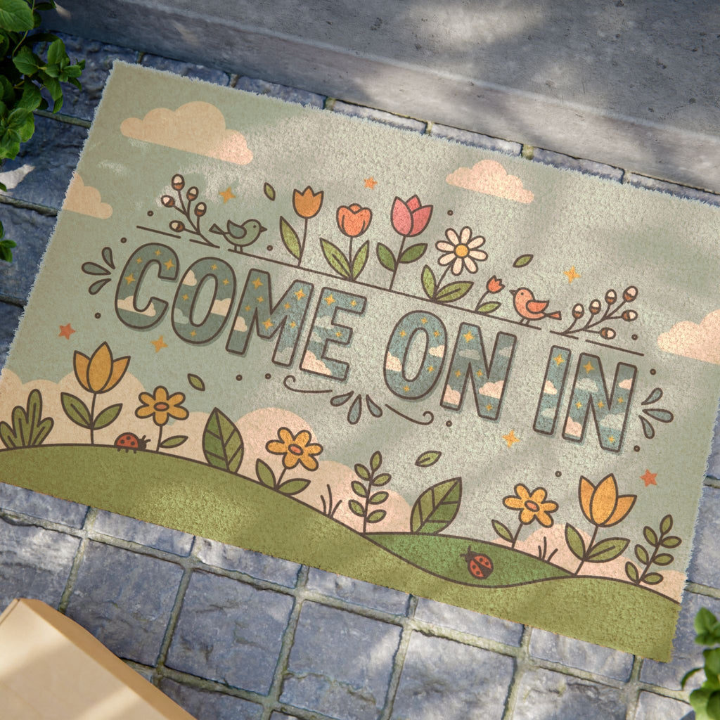 Spring Meadow Come On In Doormat