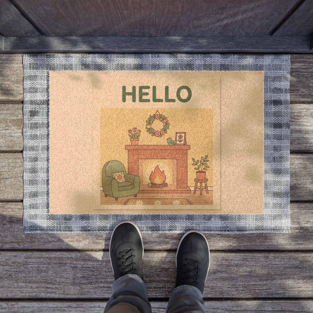 Cozy Spring Hearth Welcome Print