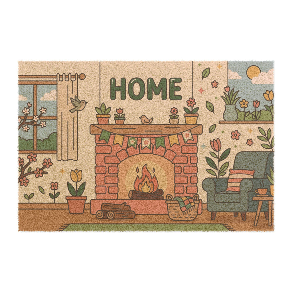Cozy Springtime Hearthside Art