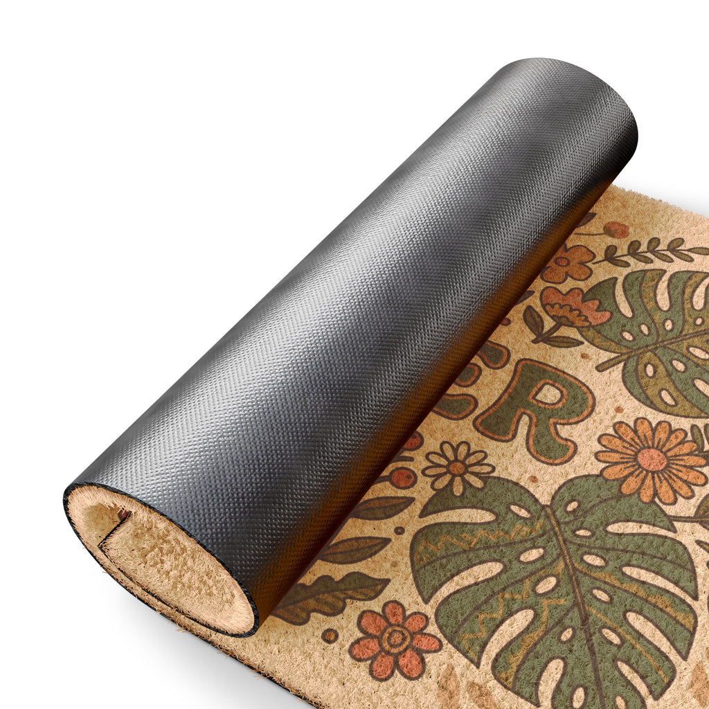 Retro Gather Wildflower & Monstera Doormat
