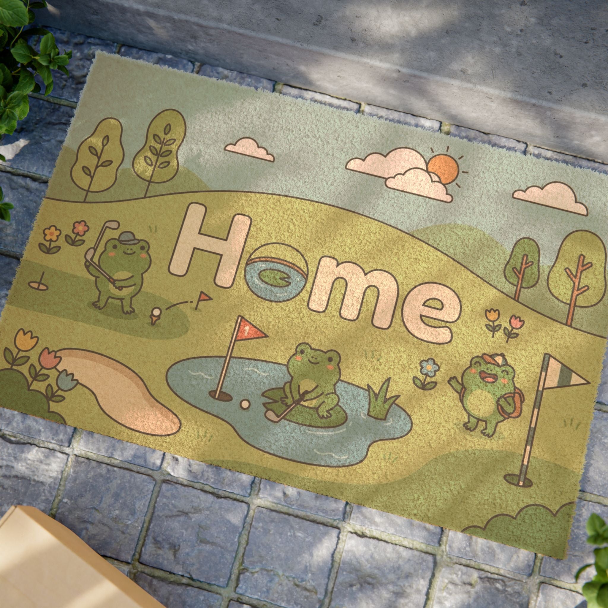 Hoppy Golfers Spring Home Art
