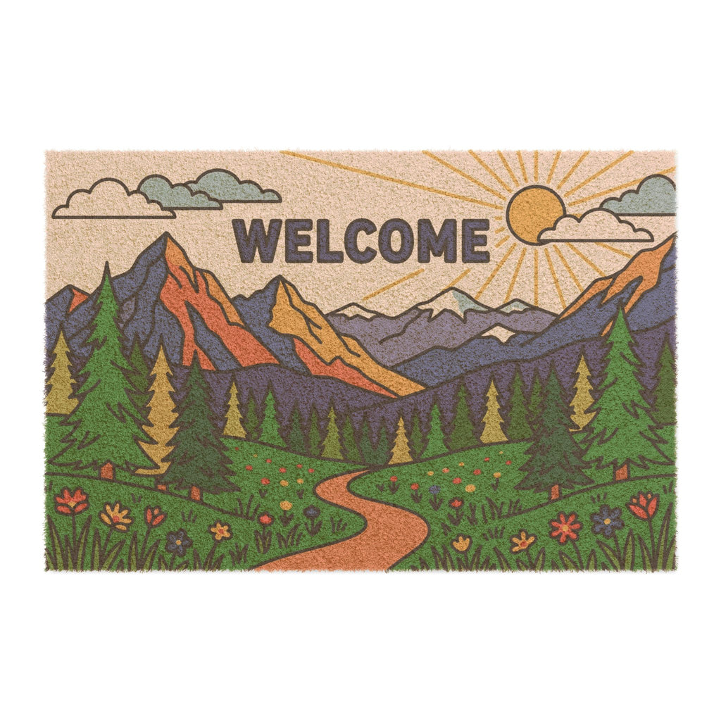 Bold Pop Art Alpine Valley Welcome Mat