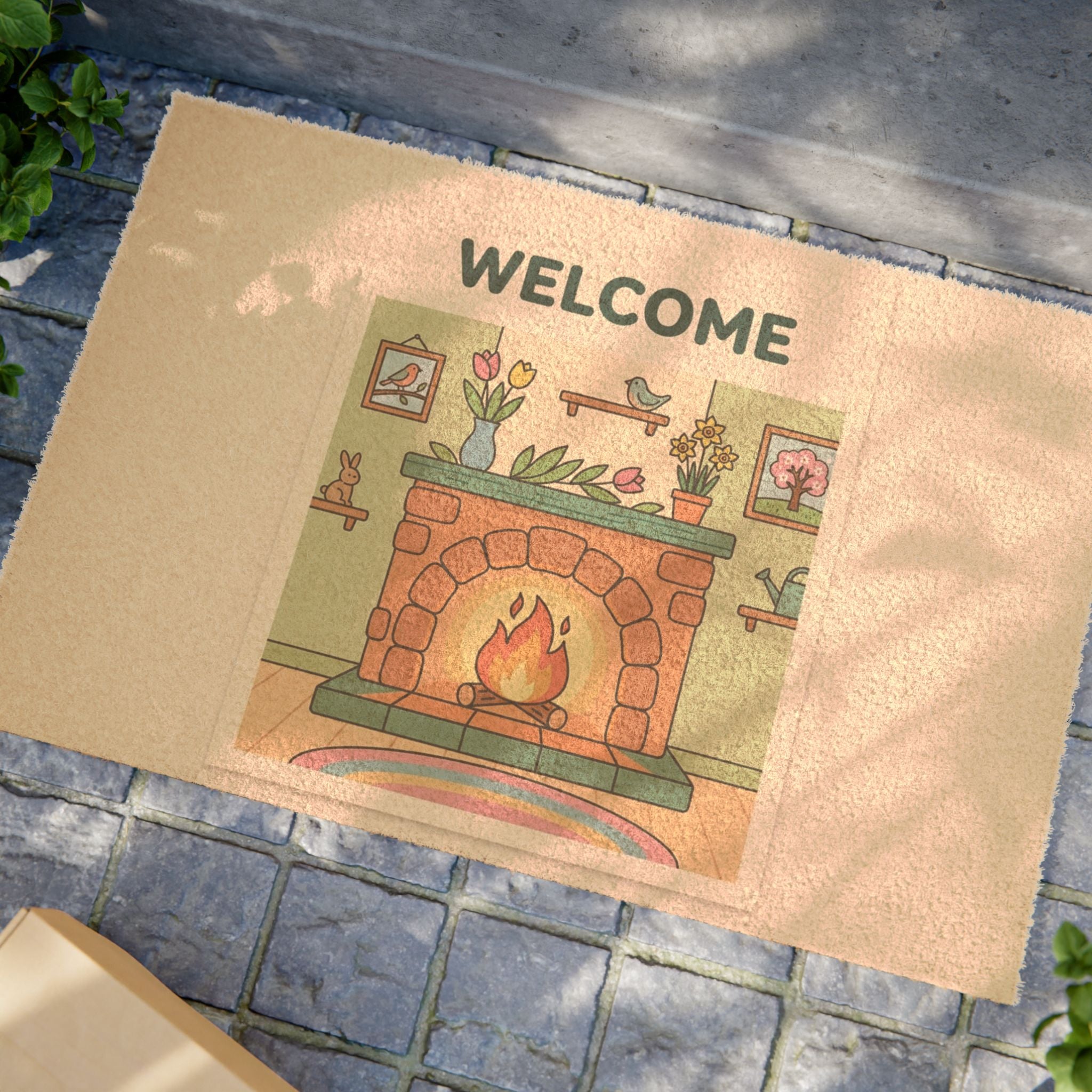 Sweet Spring Hearth Welcome Poster