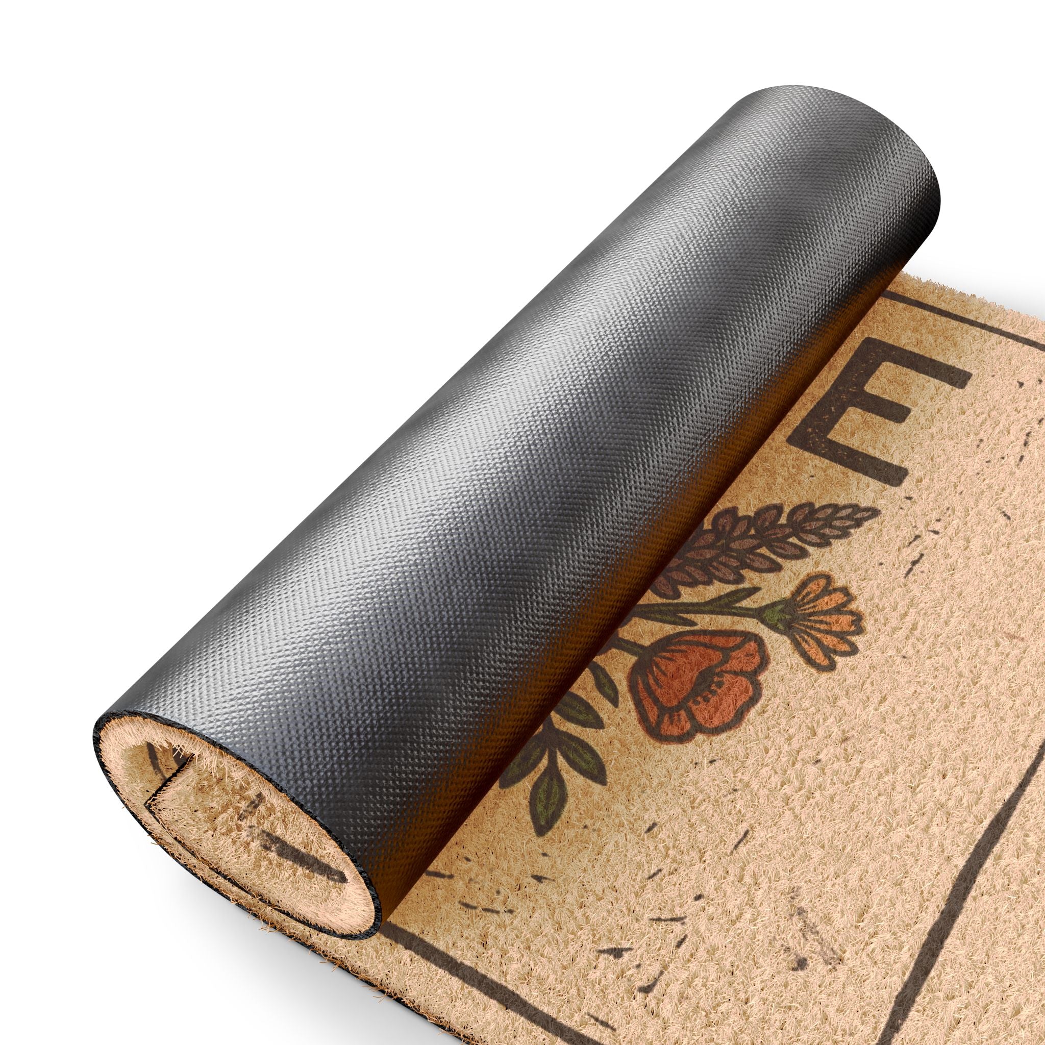 Bold Linocut Wildflower Home Wall Art