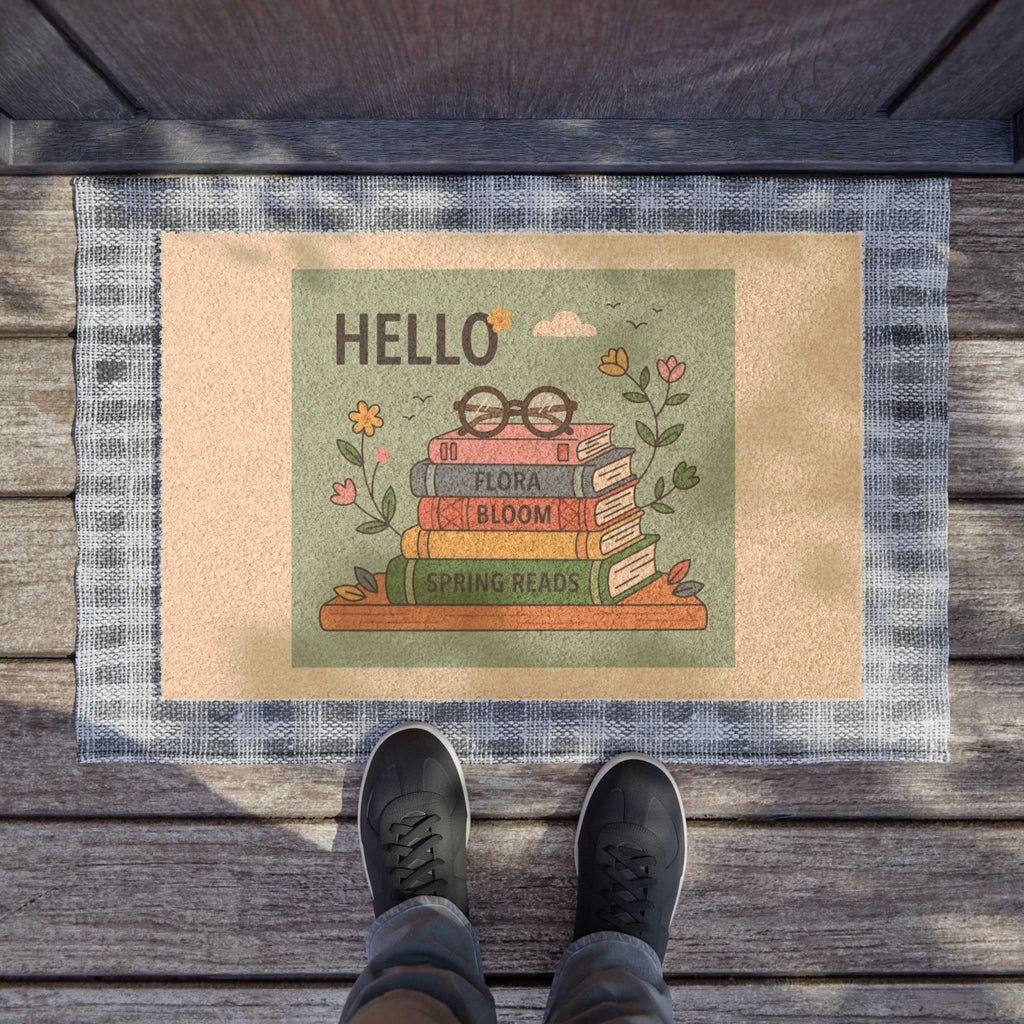 Cozy Spring Bookworm Art Print