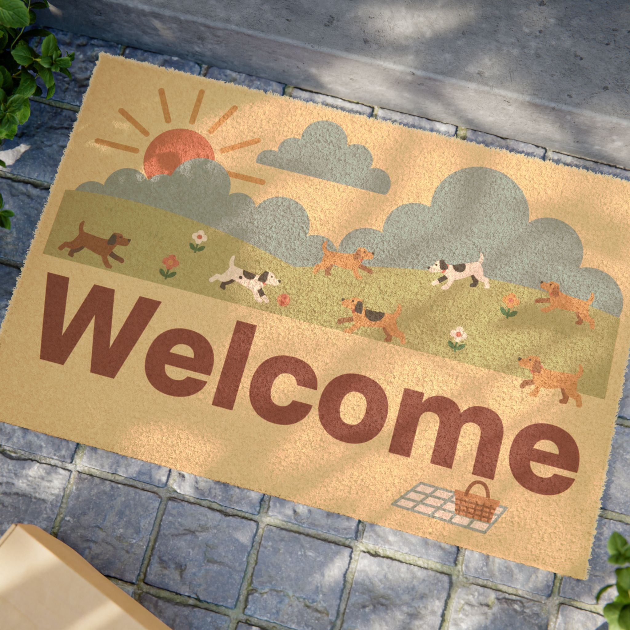 Cozy Spring Pups: First Day Play