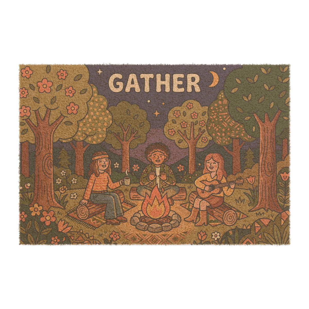 70s Vintage Gather Under the Stars Art
