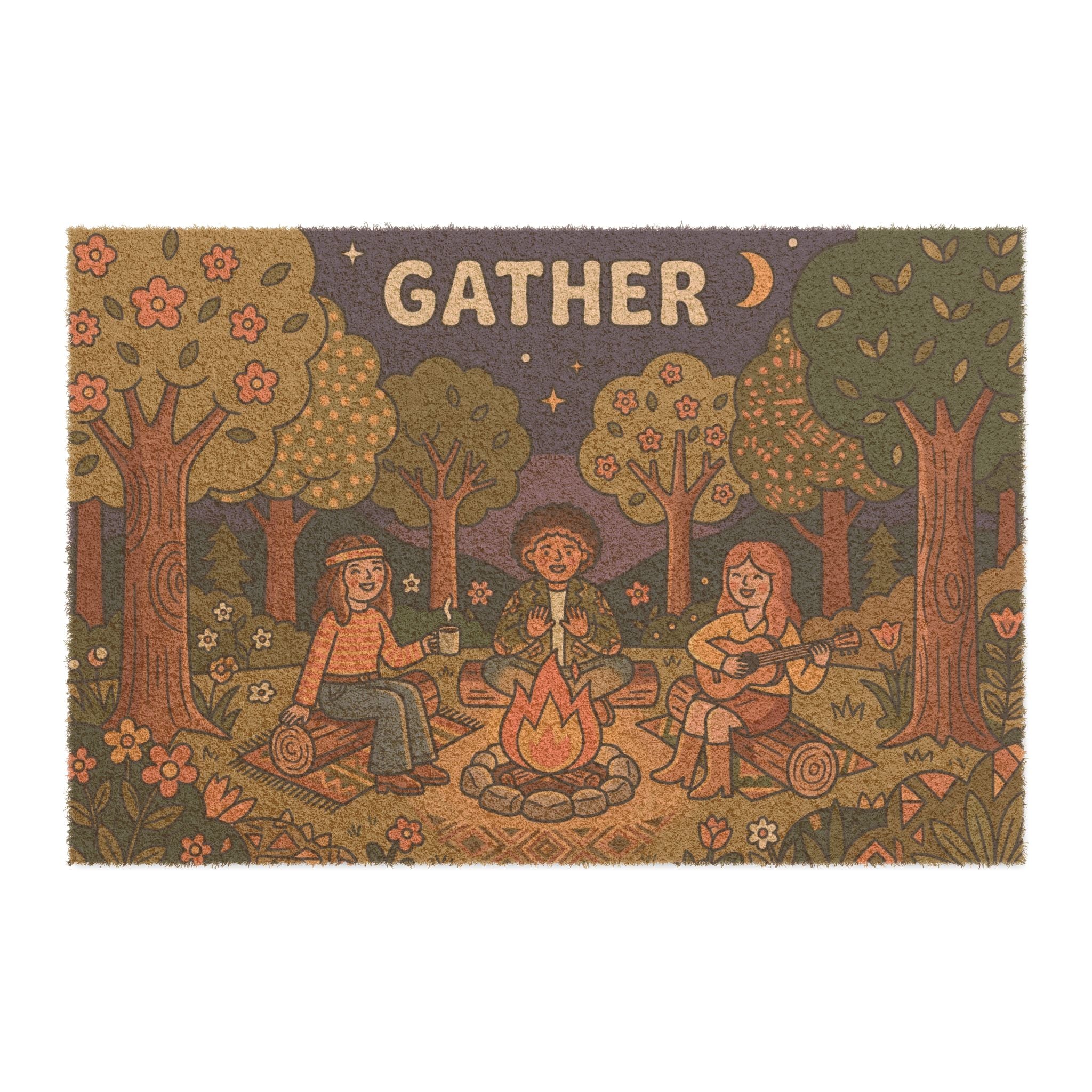 70s Vintage Gather Under the Stars Art