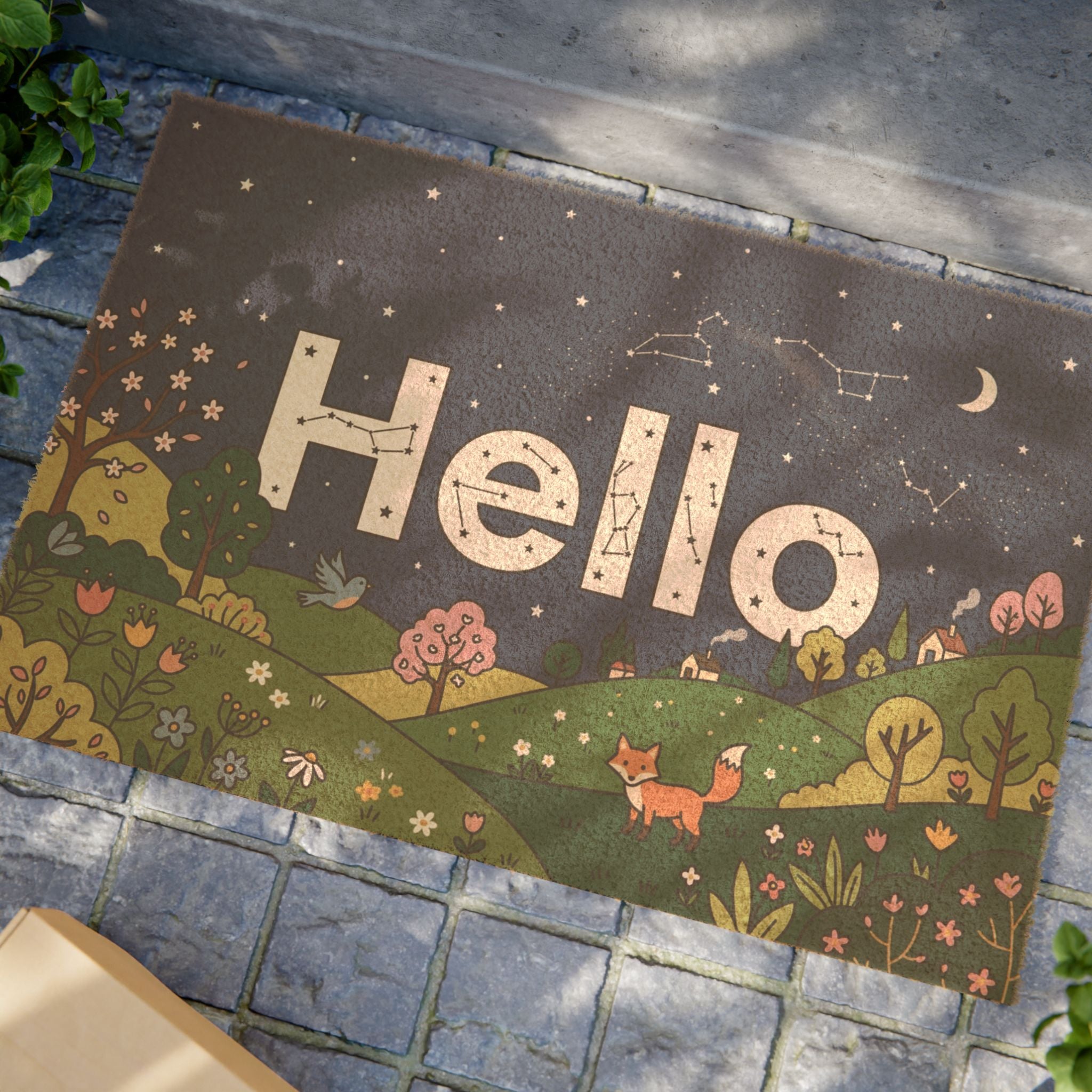 Celestial Meadow Hello Art Print