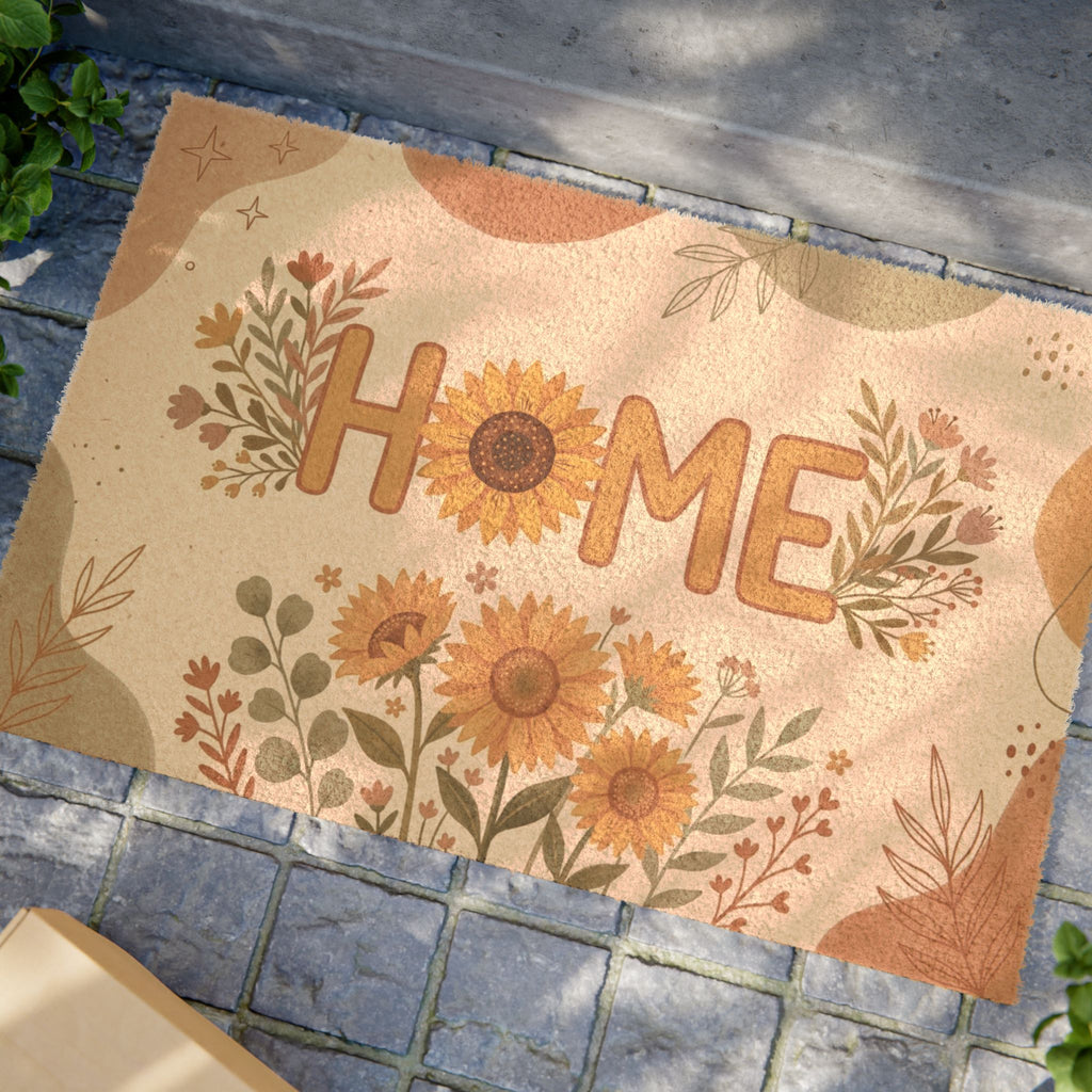 Boho Sunny Sunflower Home Botanical Art