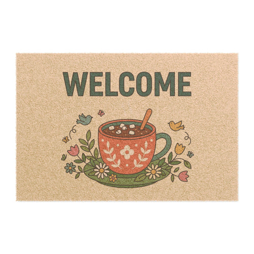 Cozy Cocoa Spring Welcome Doormat