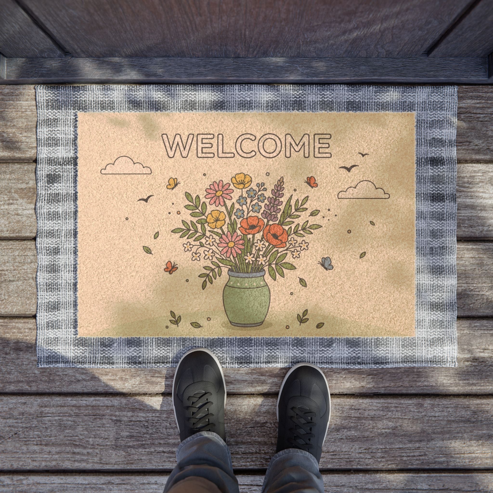 Spring Wildflowers Welcome Sign