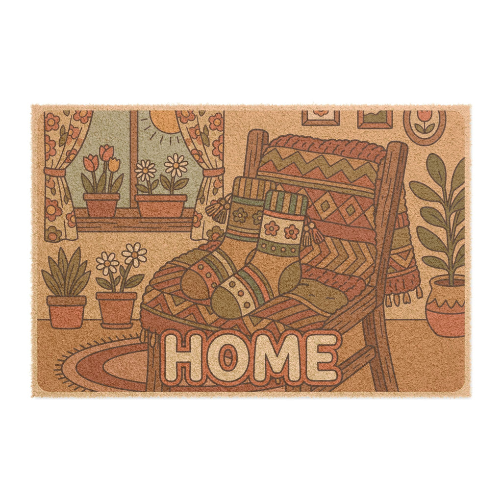 Retro 70s Cozy Spring Home Art Print