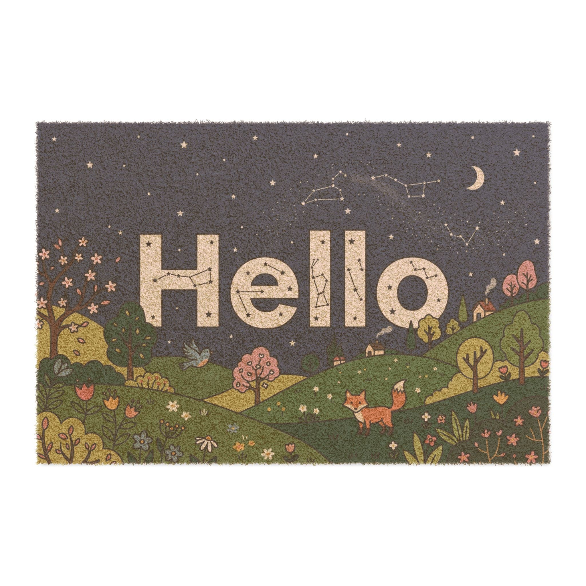 Celestial Meadow Hello Art Print