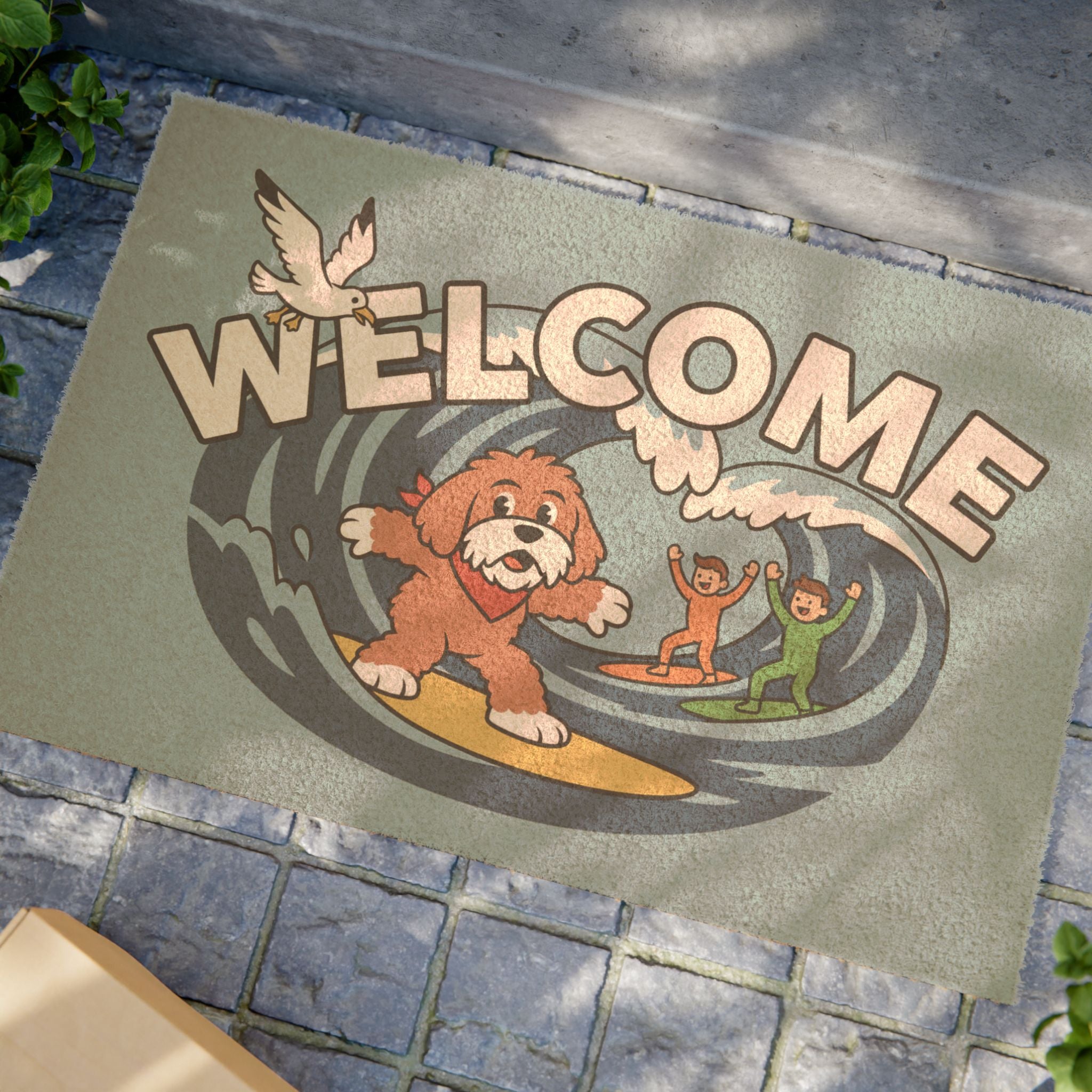 Rad Doodle Surfer: Bold & Simple Wave Art