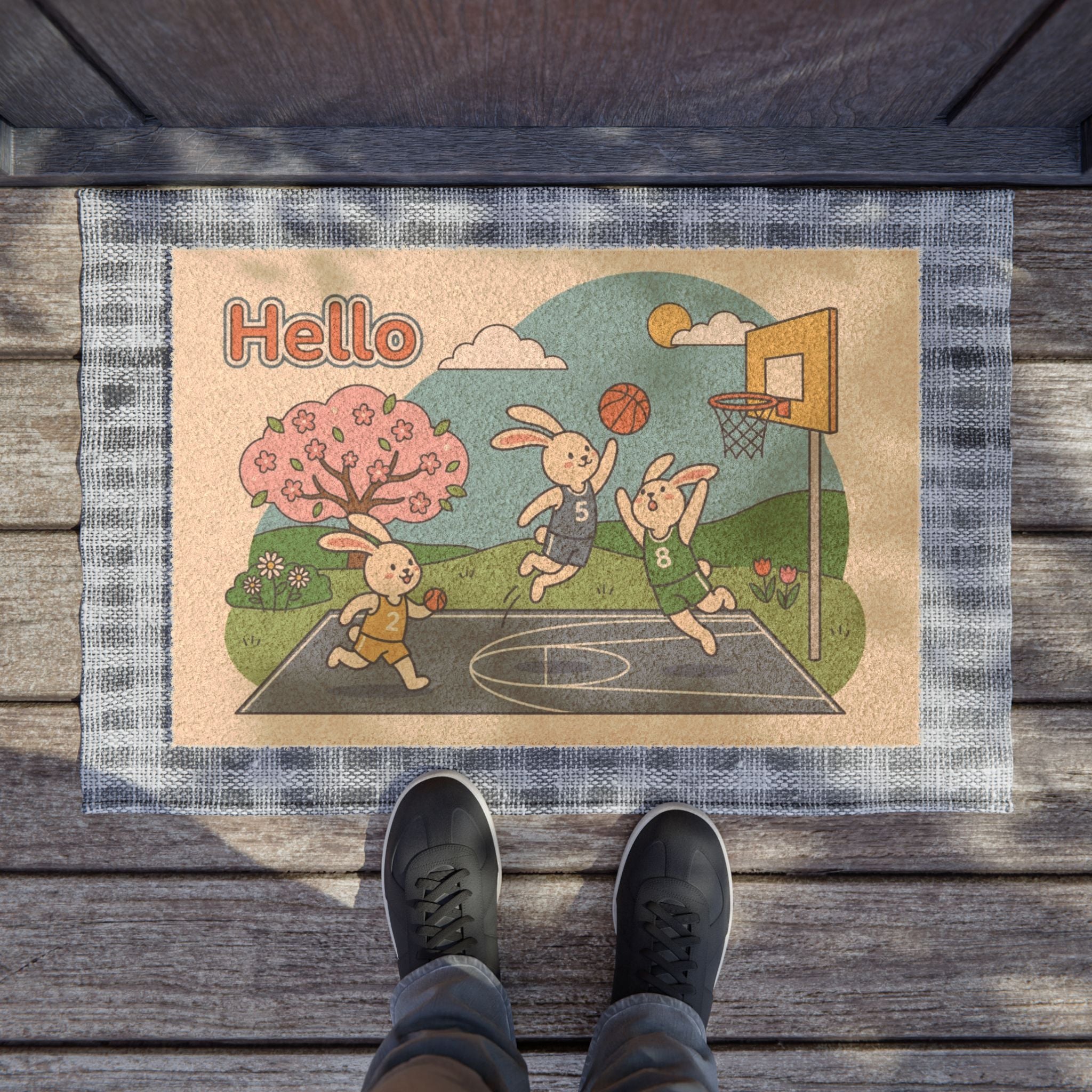 Hoppy Hoops Springtime Bunny Art Print