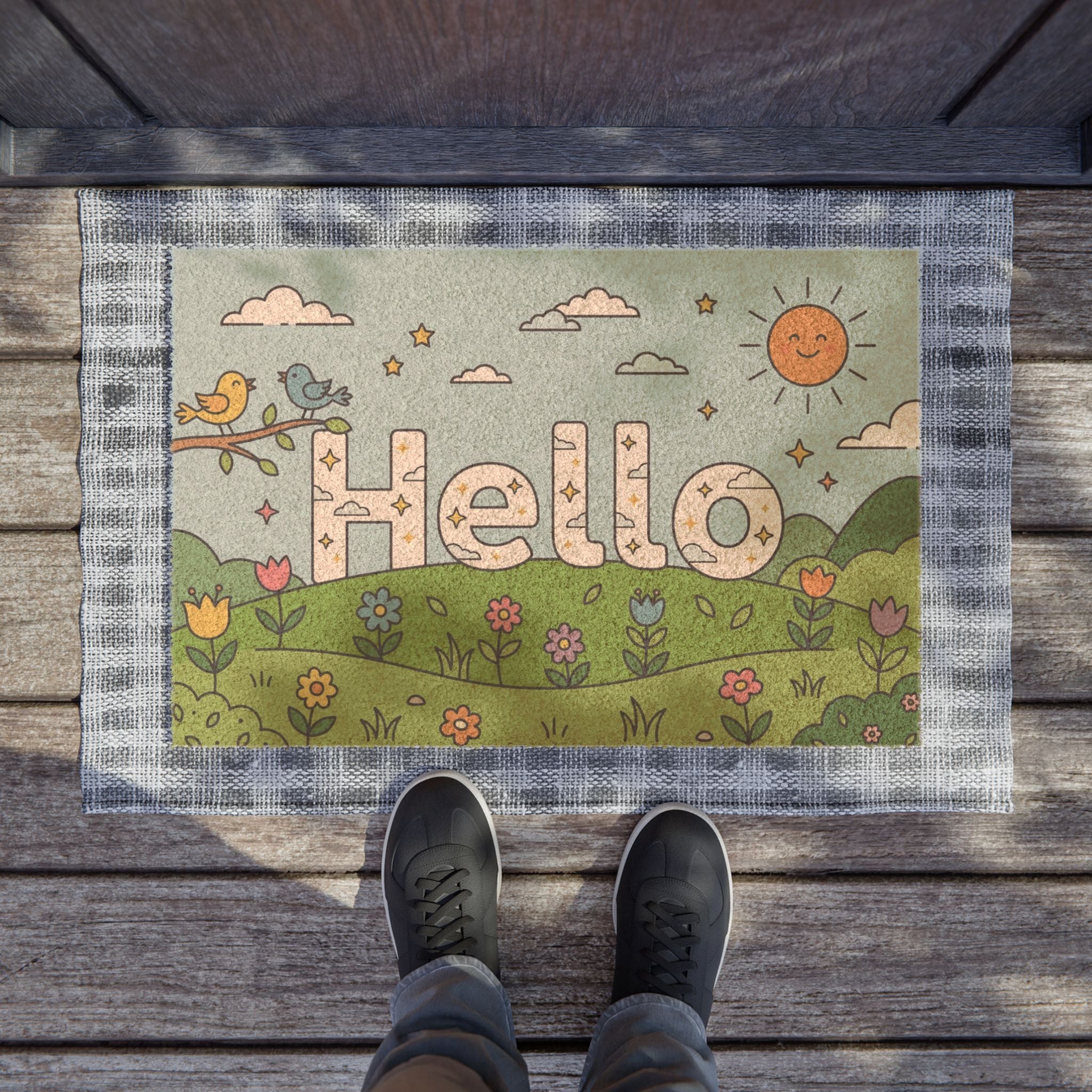 Sunny Hello Spring Meadow Print