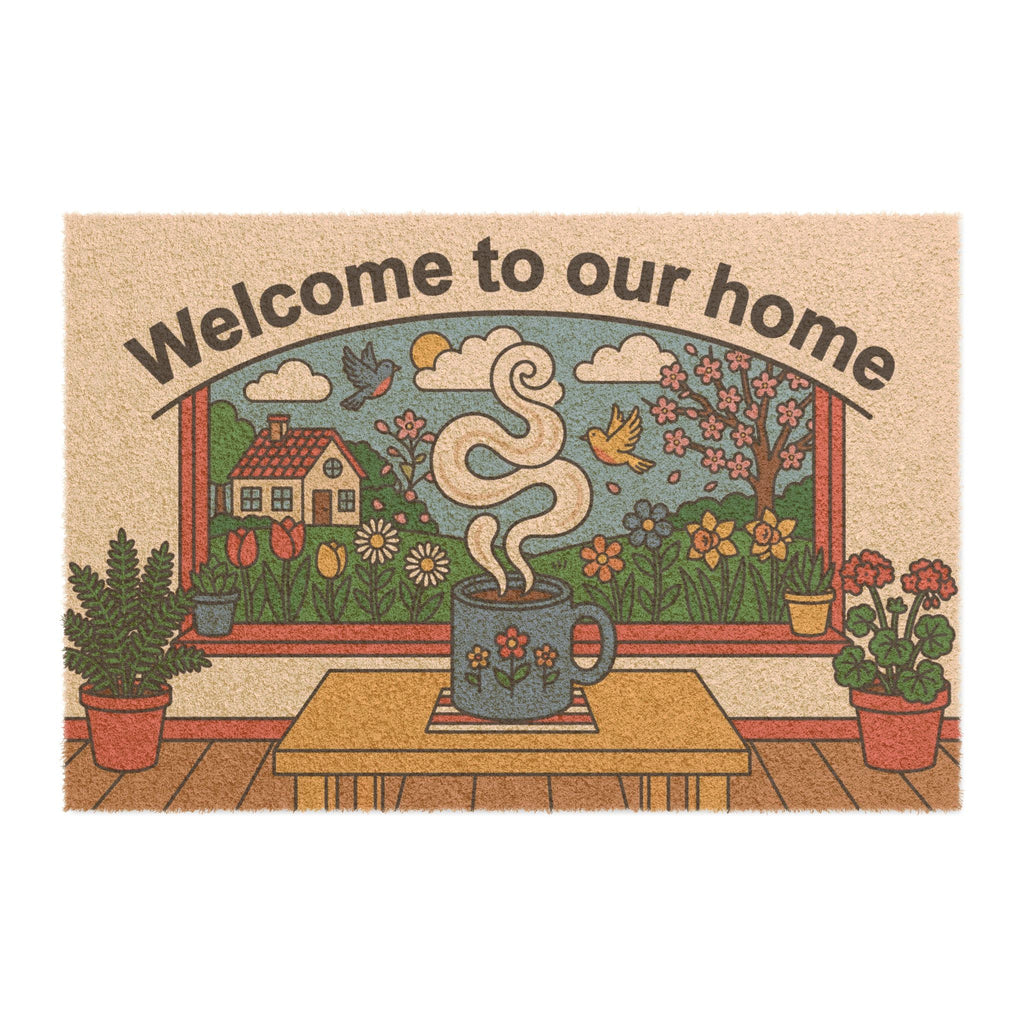 Pop Art Cozy Spring Coffee Welcome Art