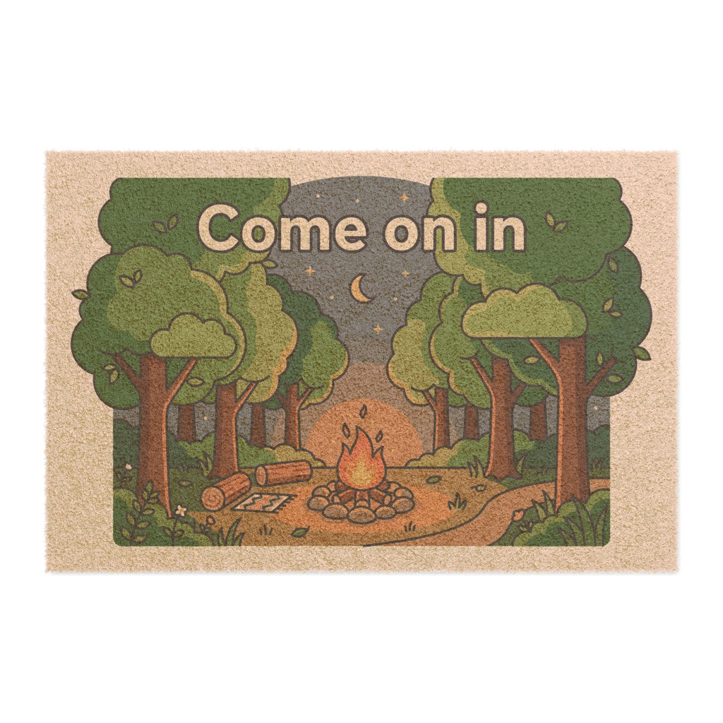 Come On In Campfire Welcome Mat