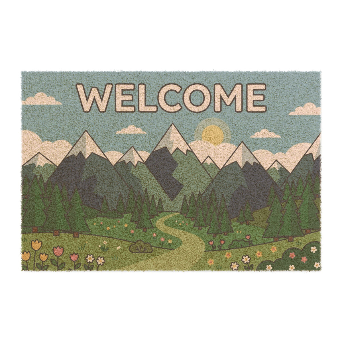Alpine Spring Welcome Doormat