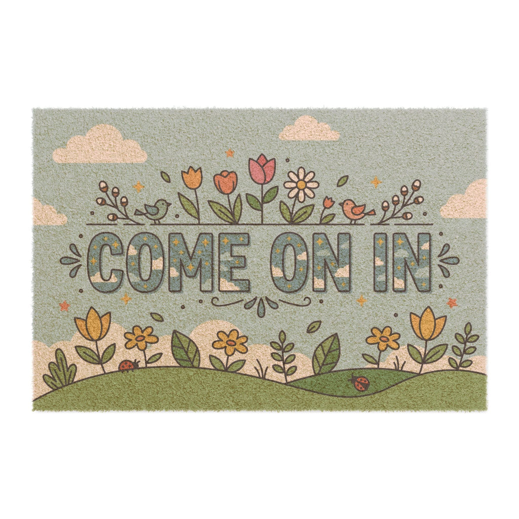 Spring Meadow Come On In Doormat