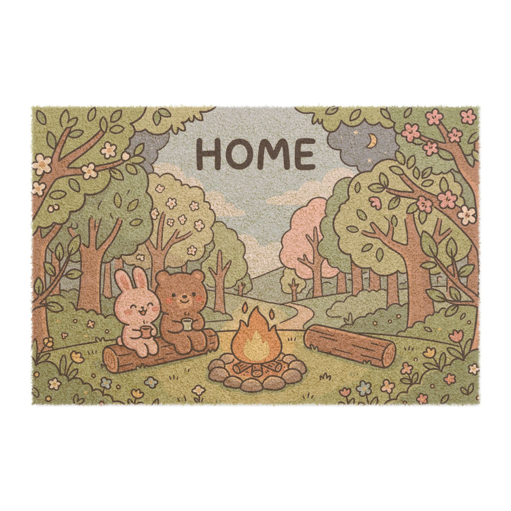 Kawaii Campfire Friends Home Welcome Doormat