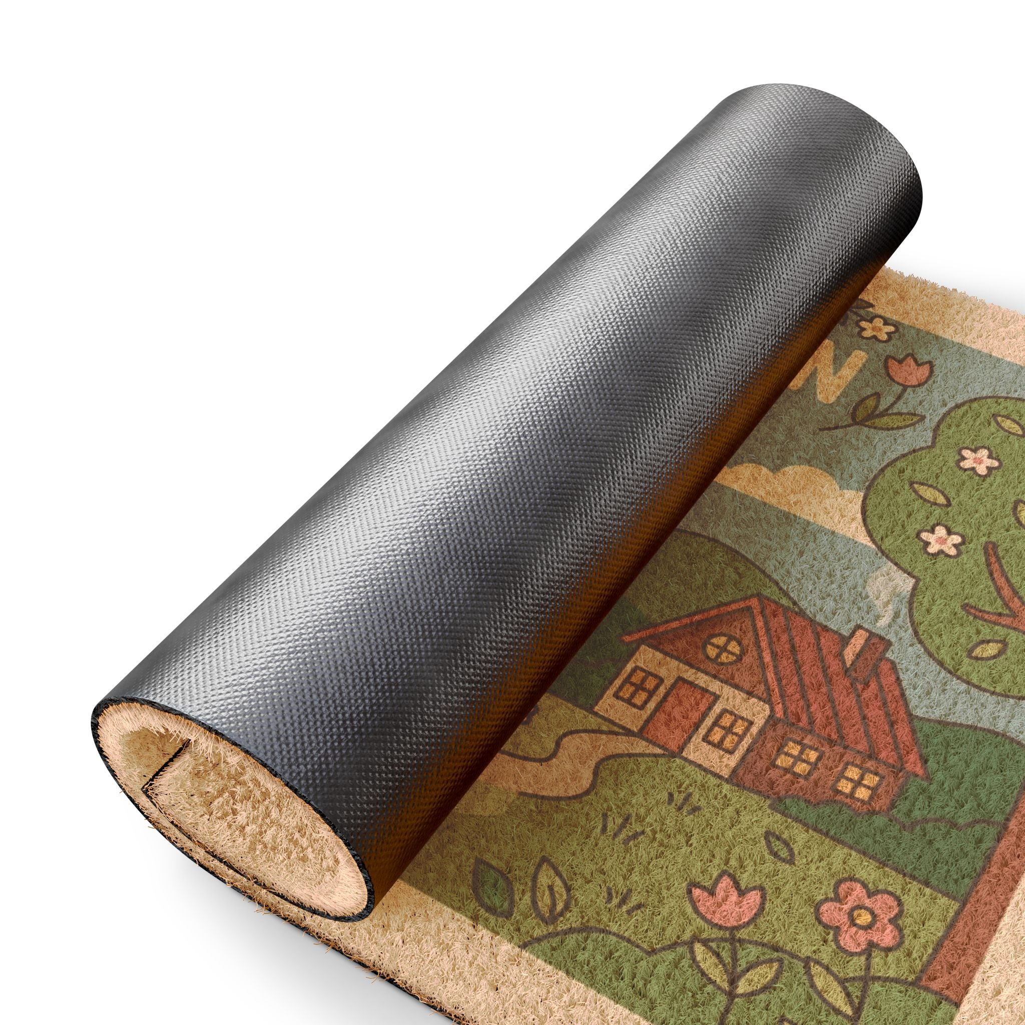 Retro Cozy Spring Cabin Welcome Doormat