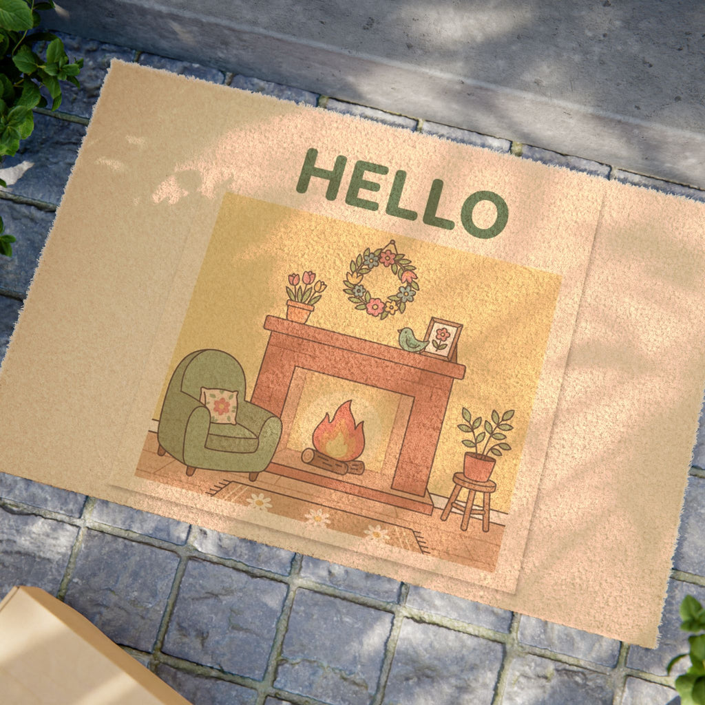 Cozy Spring Hearth Welcome Print