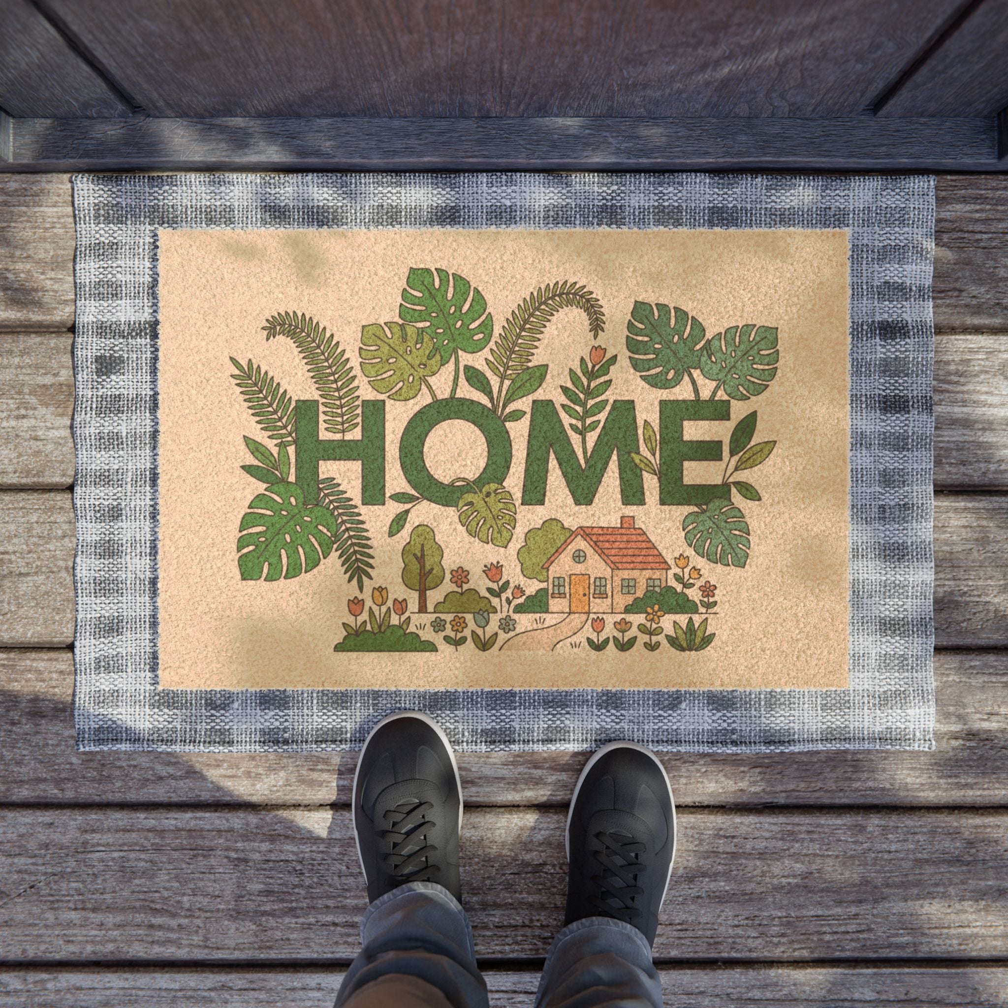 Monstera Meadow Home Art Print