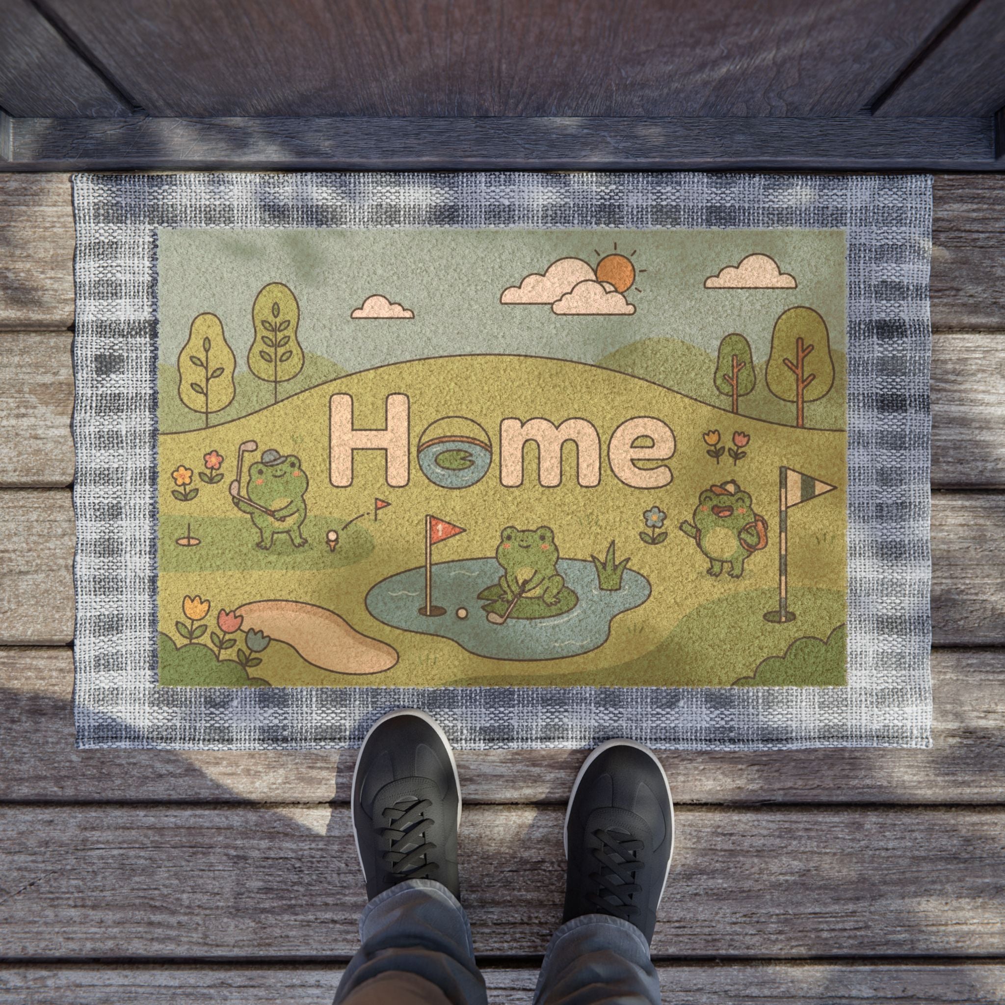 Hoppy Golfers Spring Home Art