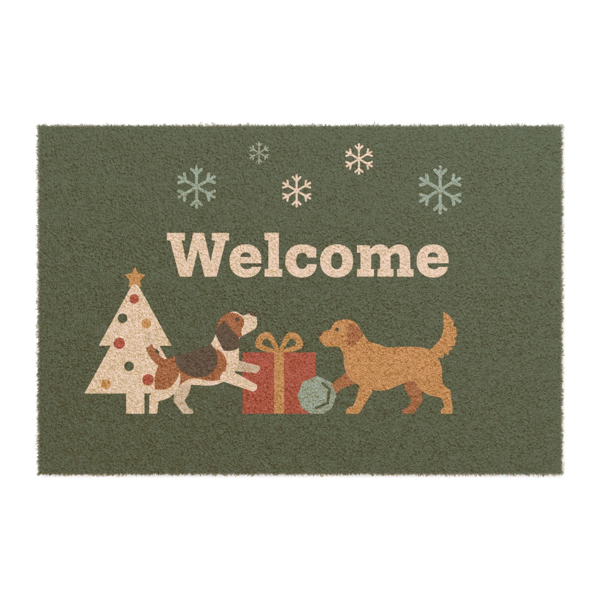 Christmas Dog Morning Serenity