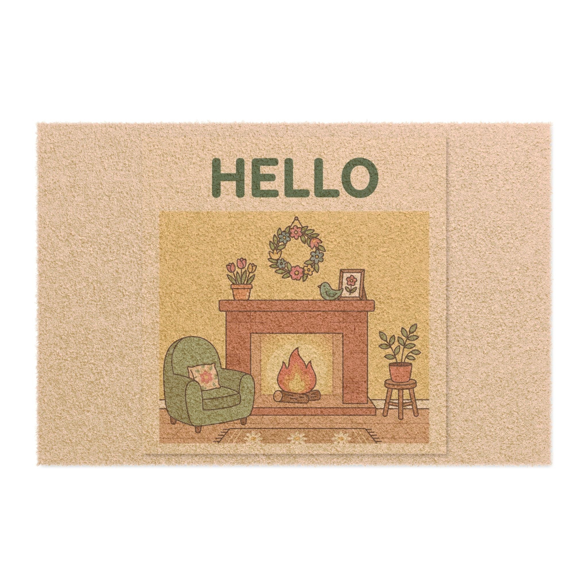Cozy Spring Hearth Welcome Print