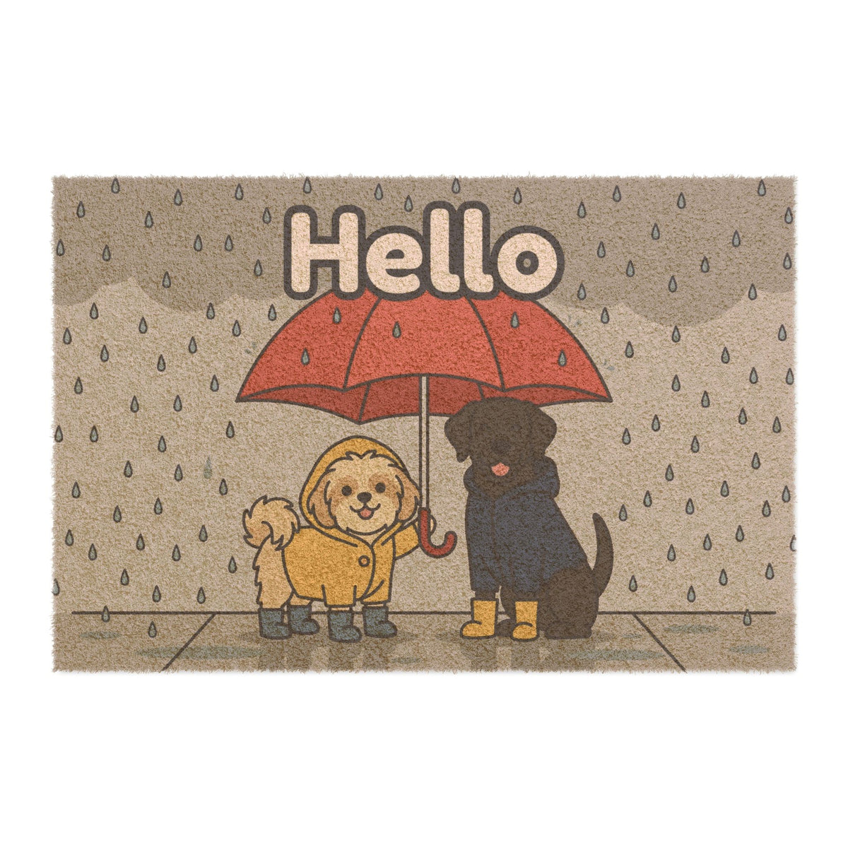 Tilly & Penny: Rainy Day Hello Doormat