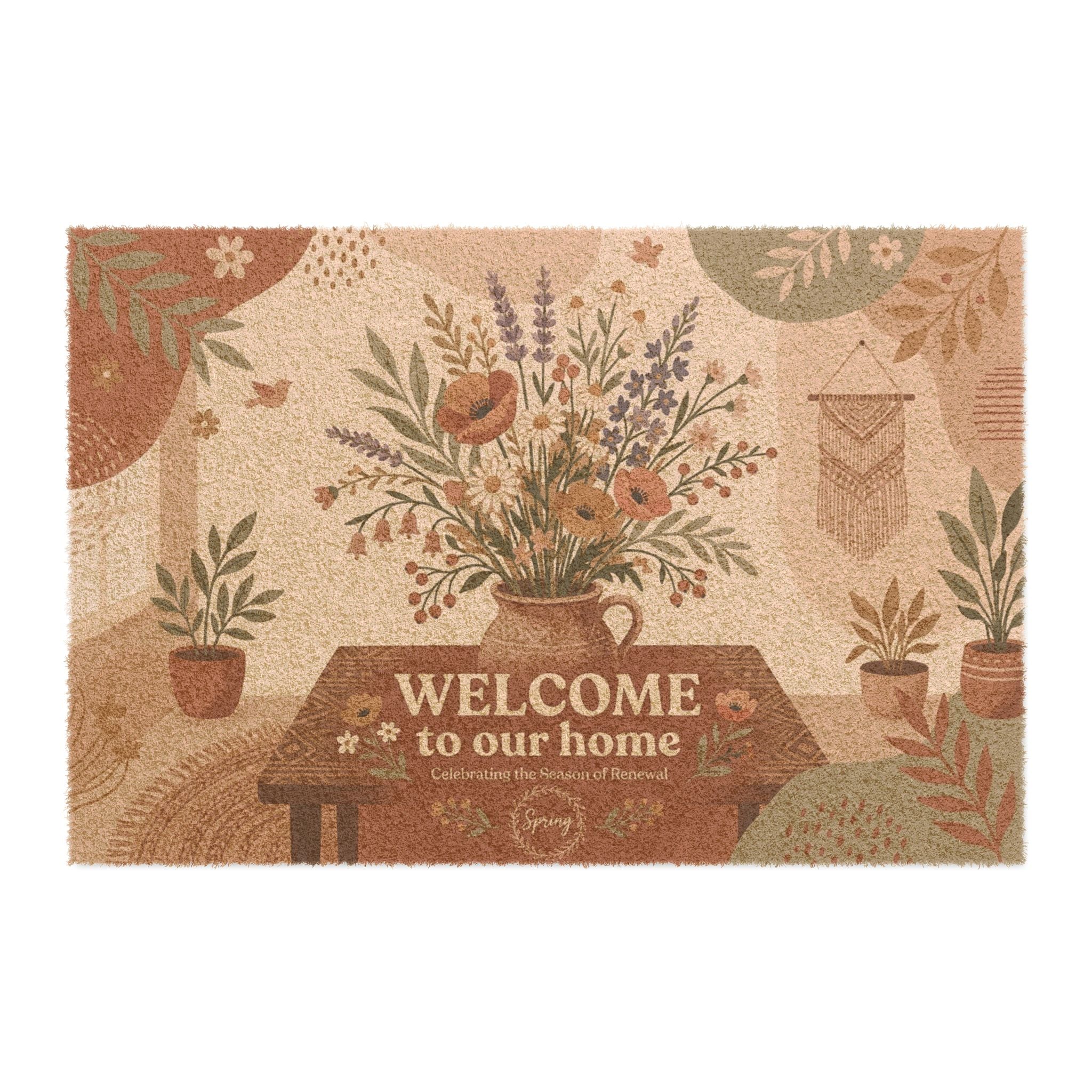Bohemian Wildflower Spring Welcome Art