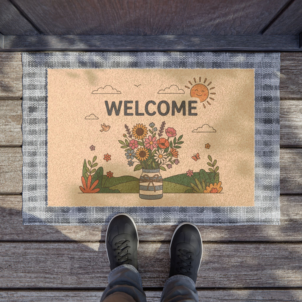Sunny Meadow Wildflower Welcome Sign