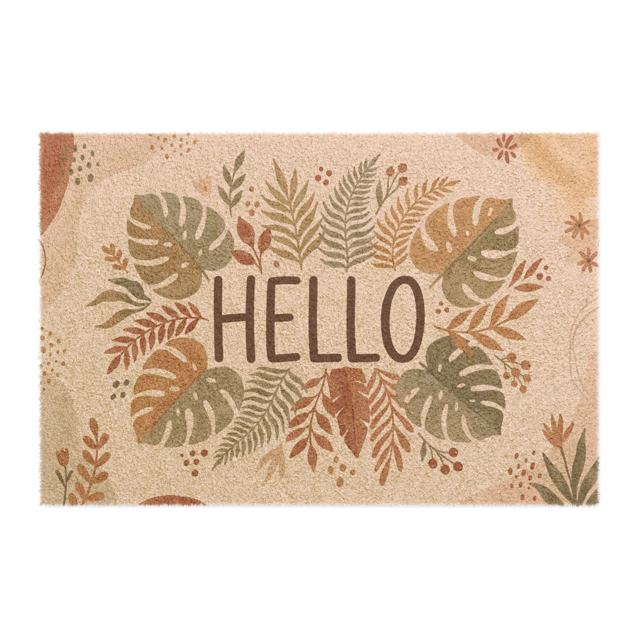 Boho Garden Hello Botanical Doormat