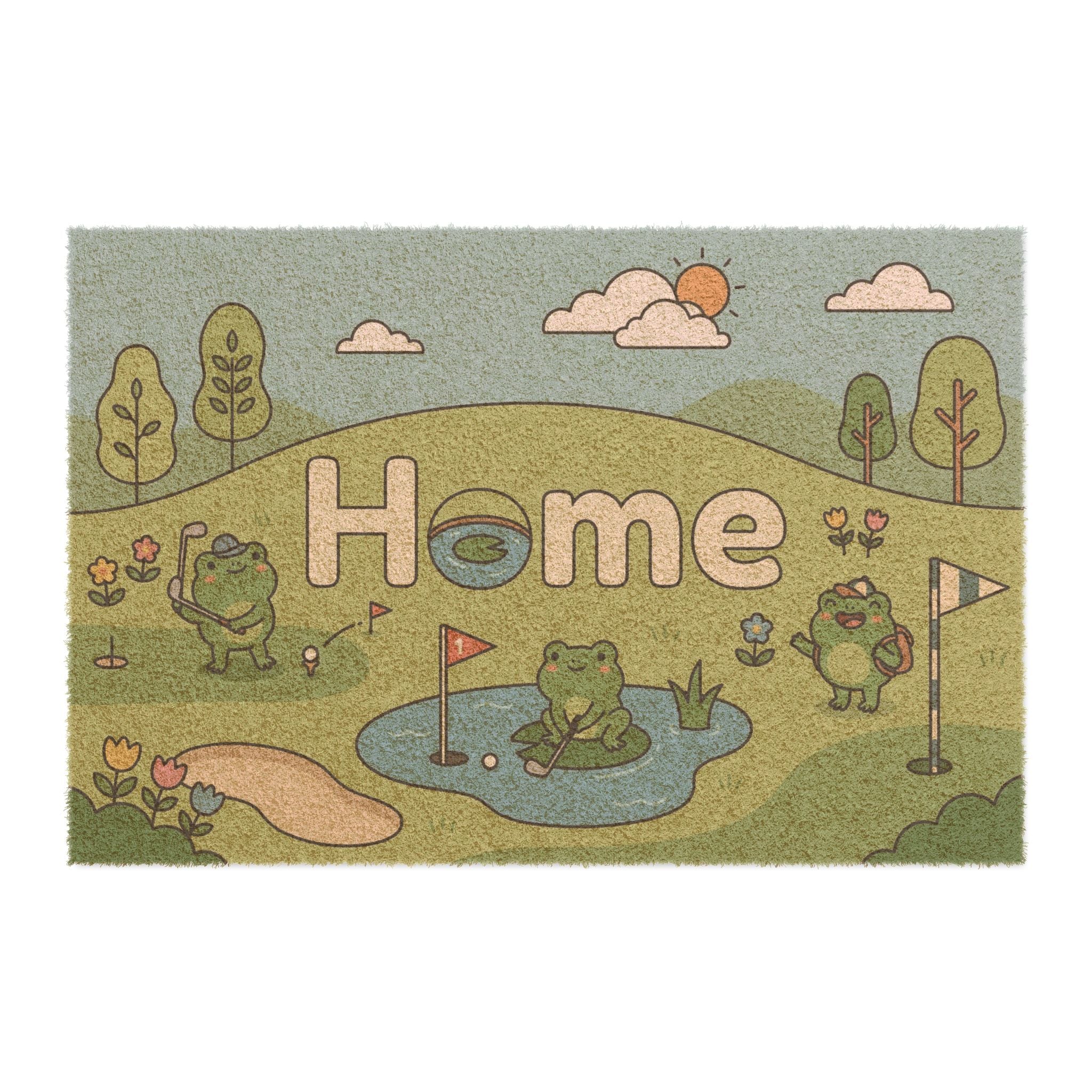 Hoppy Golfers Spring Home Art