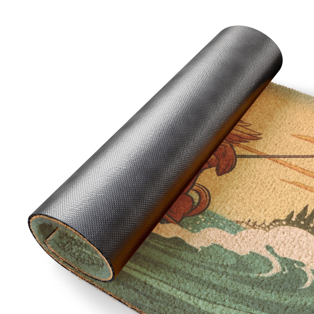 Surf's Up Dogs! Welcome to Our Pad Doormat